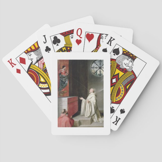 St. Bernard und die Jungfrau Spielkarten (Rückseite)