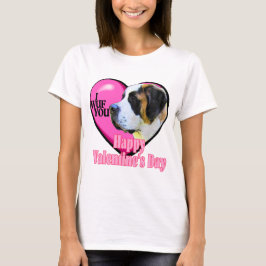 St. Bernard Valentine's Day Geschenke T-Shirt