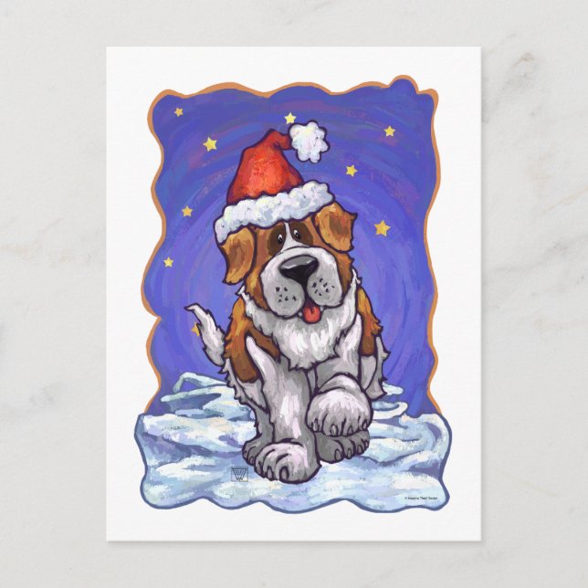 St. Bernard Weihnachten (Vorderseite)