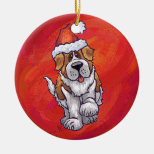 St. Bernard Weihnachten am Roten Meer Keramikornament
