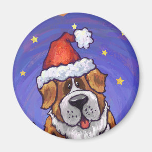 St. Bernard Weihnachten Magnet