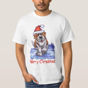 St. Bernard Weihnachten T-Shirt
