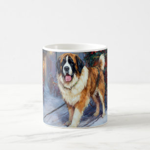 St. Bernard Weihnachtsfeiertag Kaffeetasse