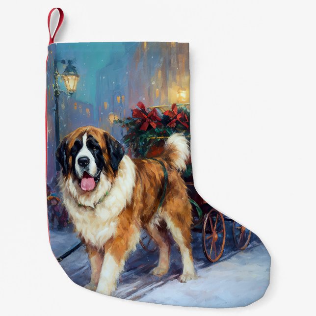 St. Bernard Weihnachtsfeiertag Kleiner Weihnachtsstrumpf (Vorderseite)