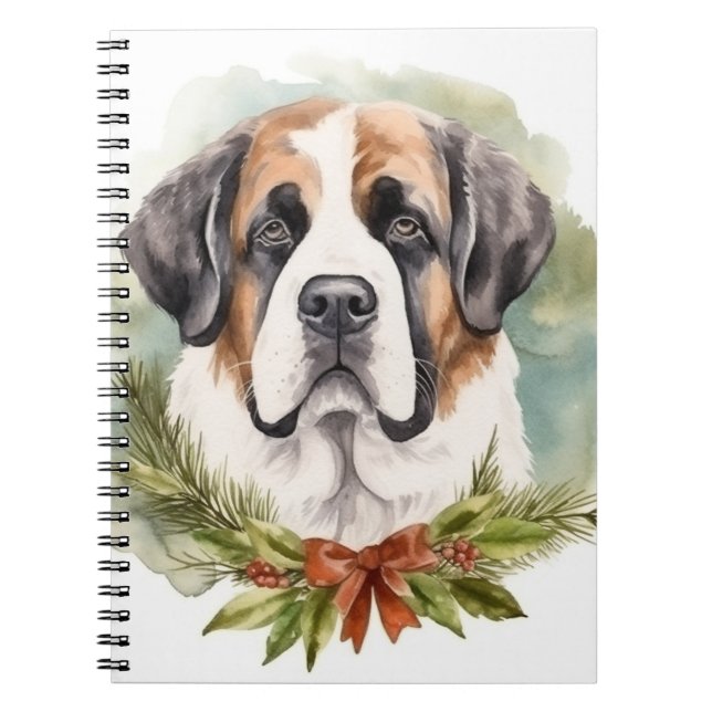 St. Bernard Weihnachtsfeiertag Notizblock (Vorderseite)