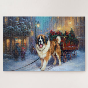 St. Bernard Weihnachtsfeiertag Puzzle