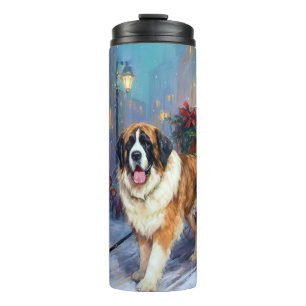 St. Bernard Weihnachtsfeiertag Thermosbecher