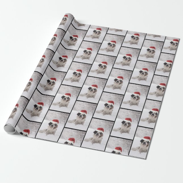 St. Bernard Weihnachtsschale Geschenkpapier (Ungerollt)