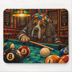 St. Bernhard, geometrisches Mosaik Mousepad