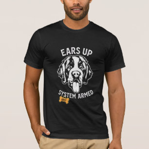 St. Bernhard Großer Hund Bewaffnet T-Shirt