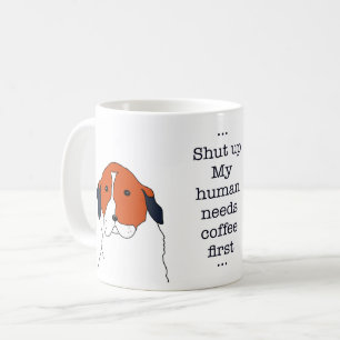 St. Bernhard Hund Kaffee Humor Süßes Design Kaffeetasse