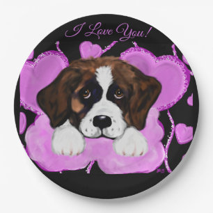 ST. BERNHARD-HUND  PAPPTELLER