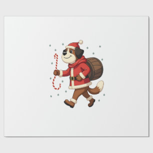 St. Bernhard-Rettung Weihnachten Geschenkpapier