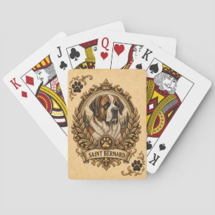 St. Bernhard, Vintage Heritage Hund Spielkarten