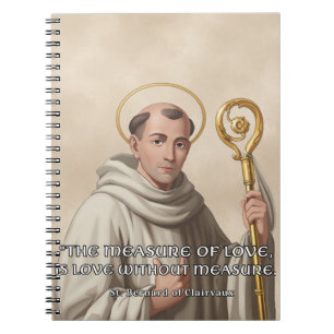 St. Bernhard von Clairvaux Maß der Liebe Katholisc Notizblock
