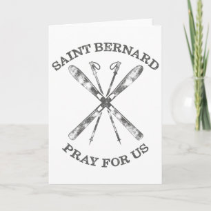 St. Bernhard Von Montjoux Schnee Ski Geschenke Win Karte