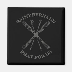 St. Bernhard Von Montjoux Schnee Ski Geschenke Win Magnet