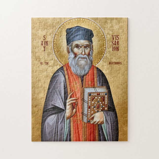 St. Bessarion der Agathonite Orthodoxe Ikone       Puzzle (Vertikal)