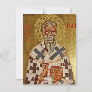 St. Blaise of Sebaste Orthodox Christliches Symbol Postkarte
