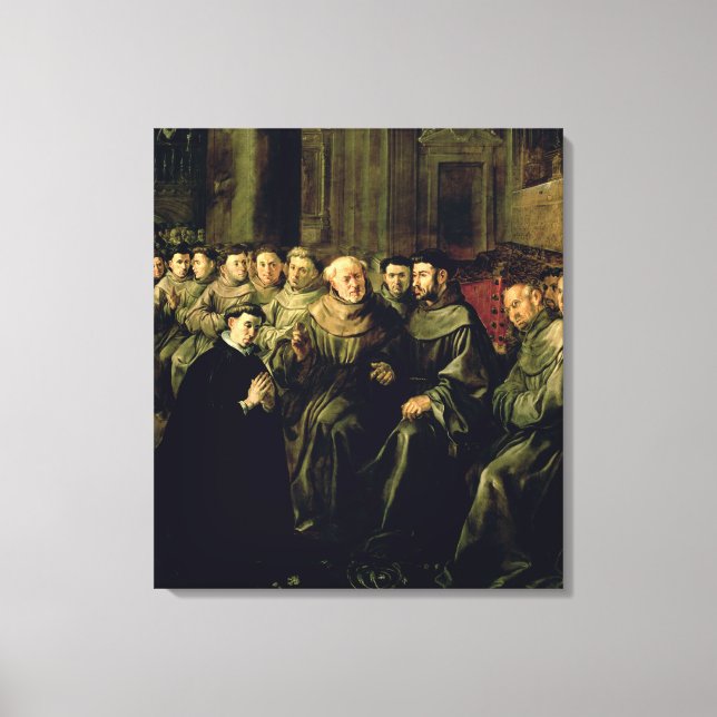 St. Bonaventure im Franziskaner willkommen Leinwanddruck (Vorderseite)