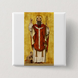 St. Bonifatius von Mainz - Patron der Erzieher Button