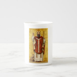 St. Bonifatius von Mainz - Patron der Erzieher Prozellantasse