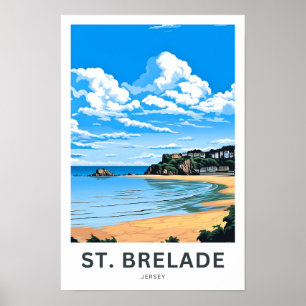 St. Brelade Jersey Travel Print Poster