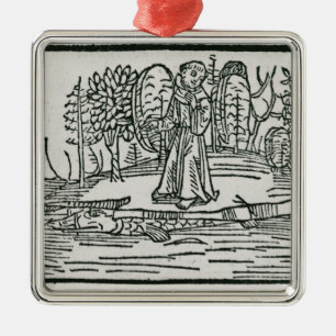 St. Brendan auf der Fischinsel Ornament Aus Metall