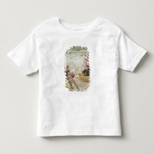 St. Brendan in seinem Schiff Kleinkind T-shirt