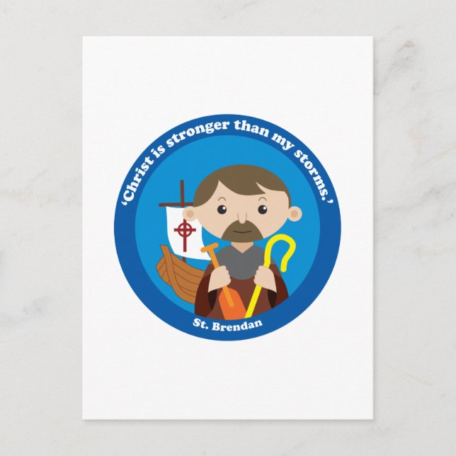 St. Brendan Postkarte (Vorderseite)