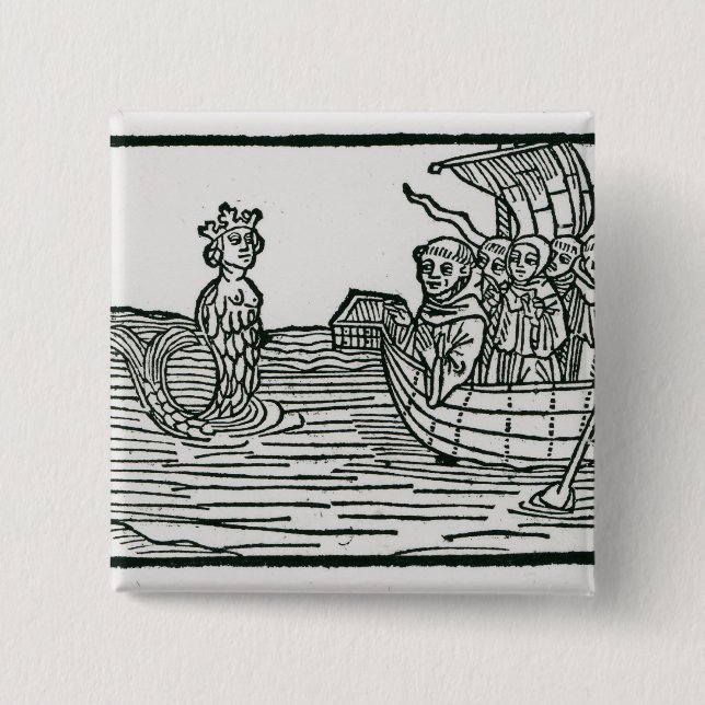 St. Brendan und die Sirene Button (Vorderseite)