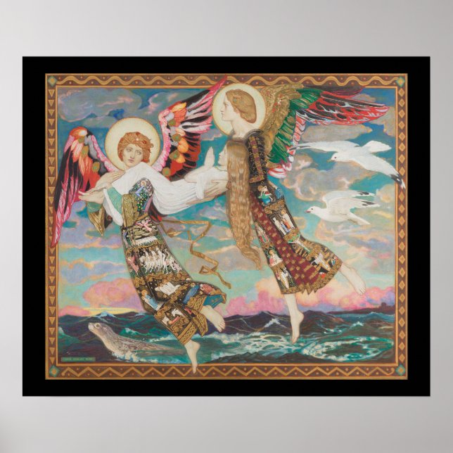 St. Bride, c. 1913 von John Duncan Poster (Vorne)