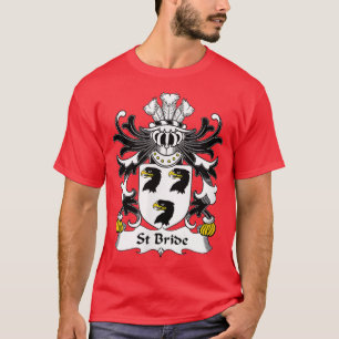 St. Bride Coat of Arms Familienwappen T-Shirt