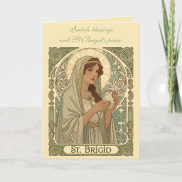 St. Brigid, die Schutzpatronin der Milchmädchen Karte