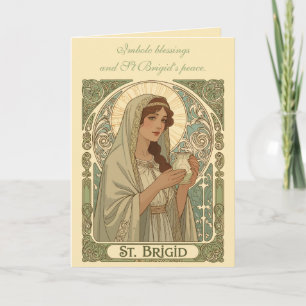 St. Brigid, die Schutzpatronin der Milchmädchen Karte