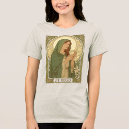 St. Brigid, die Schutzpatronin der Milchproduktion Tri-Blend Shirt