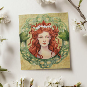 St. Brigid Imbolc Kranz Pagane Grußkarte Karte