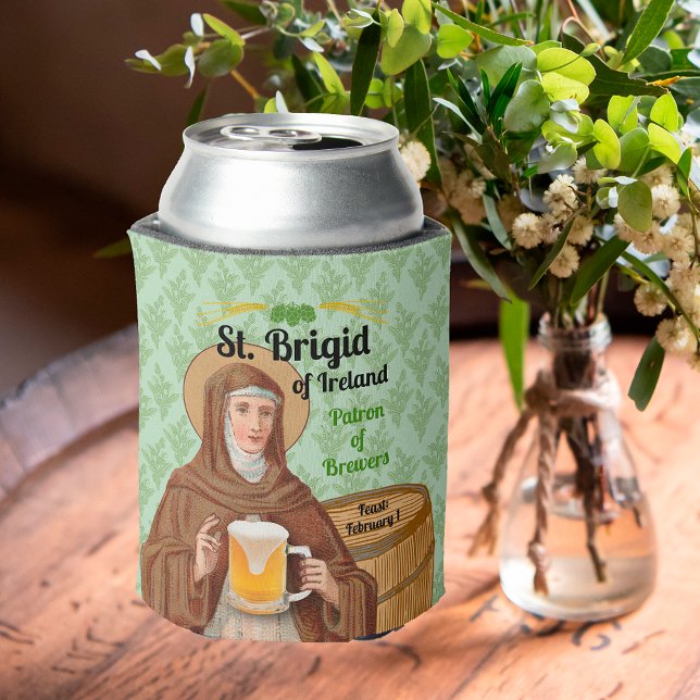 St. Brigid of Ireland and Her Barrel of Beer Dosenkühler (Von Creator hochgeladen)