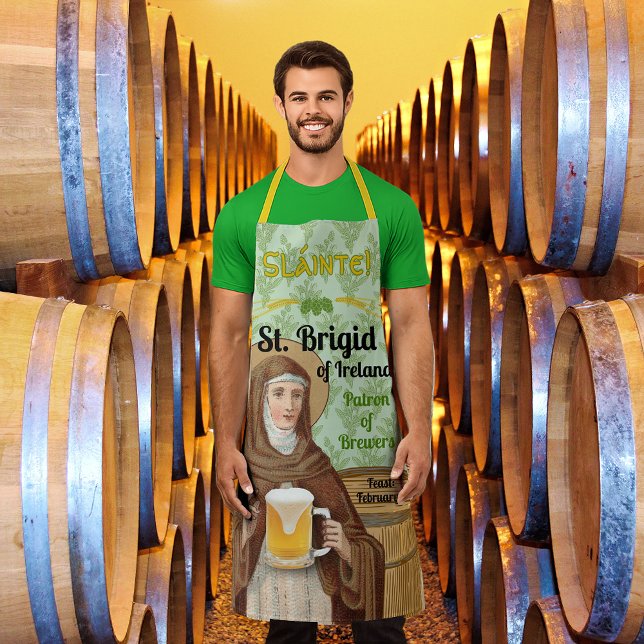 St. Brigid of Ireland and Her Barrel of Beer Schürze (Von Creator hochgeladen)