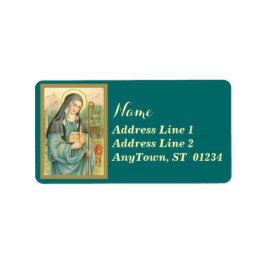 St. Brigid of Ireland (M 014) Adressaufkleber