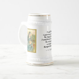 St. Brigid of Ireland (M 014, Kurzer Text) Bierglas