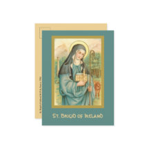 St. Brigid of Ireland (M 014) Postkarte