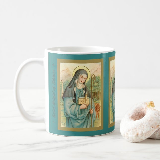 St. Brigid of Ireland (M 014) Tasse 3 (Mit Donut)