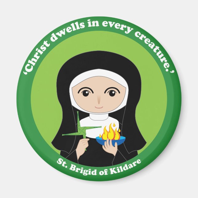 St. Brigid of Kildare Magnet (Vorne)