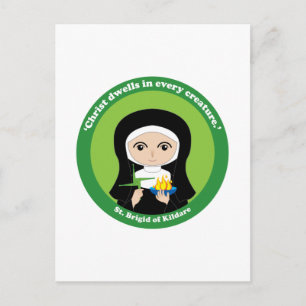 St. Brigid of Kildare Postkarte