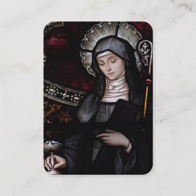 St. Brigid of Kildare Religious Heiliges Gebet Visitenkarte (Vorderseite)