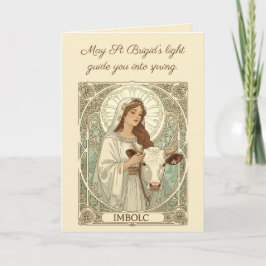 St. Brigid Schutzpatronin Irlands Imbolc Karte