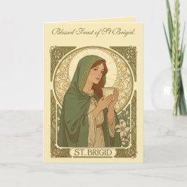 St Brigid The Patroness of Dairy Production Karte