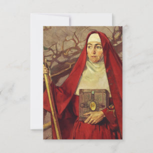 St. Brigid von Irland Äbtissin der Eiche Heiligenk Dankeskarte