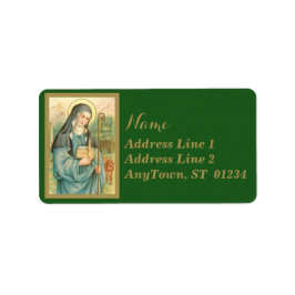 St. Brigid von Irland (M 014) Adressaufkleber